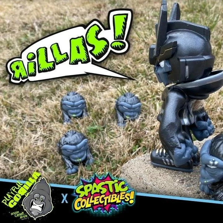 Cheap 𧨠Spastic Pops Custom LE1 Teq63 "The Marauder" & LE5 Resin Silverback Edition "Mini Rillas" By Playful Gorilla X Spastic Collectibles FREE US SHIPPING π― 5 Spastic Pops Custom LE1 Teq63 "The Marauder" & LE5 Resin Silverback Edition "Mini Rillas" By Playful Gorilla X Spastic Collectibles FREE US SHIPPING