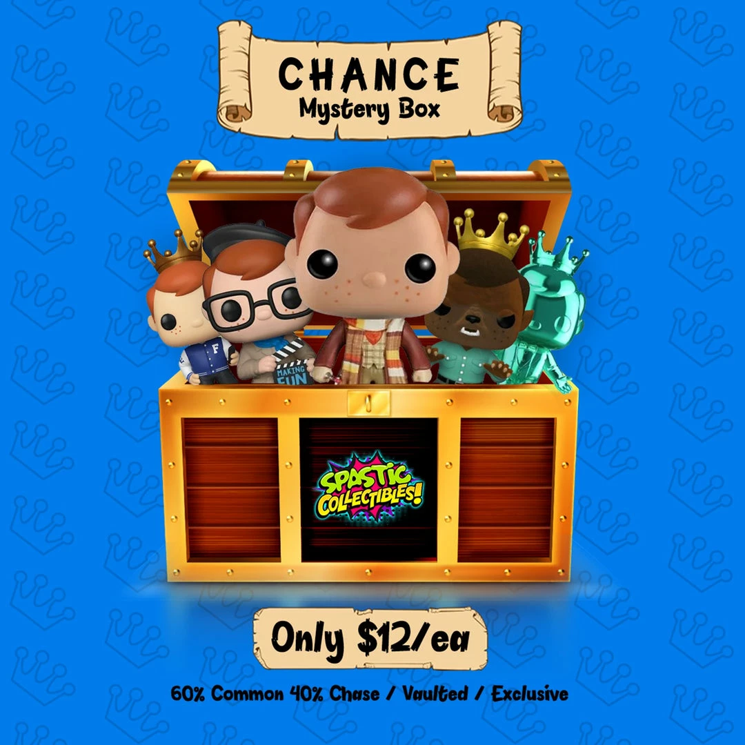 Flash Sale β Spastic Pops Misc Funko! February CHANCE Mystery Box Hunt For Freddy Funko(s) ($12/ea) (TOP PRIZES VALUED Up To $1530+!) π 4 Spastic Pops Misc Funko! February CHANCE Mystery Box Hunt For Freddy Funko(s) ($12/ea) (TOP PRIZES VALUED Up To $1530+!)