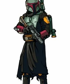 Spastic Pops All In Stock! FiGPiN Classic Boba Fett 734 Star Wars The Mandalorian (Lucasfilm)