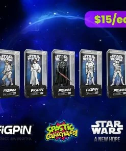 Spastic Pops FiGPiN Classic Star Wars: A New Hope - Set Of 5 (1ST EDITION LE6K) All In Stock!