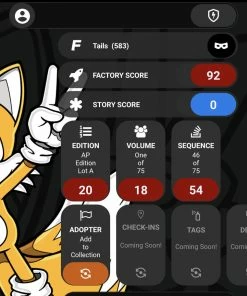 Spastic Pops FiGPiN RARE FINDS [AP: ARTIST PROOF LOT A SEQUENCE 46/75] Tails 583 The Drop!