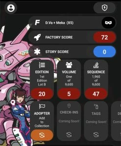 Spastic Pops FiGPiN RARE FINDS [LOT B SEQUENCE 1960/9600] D.Va + Meka X5