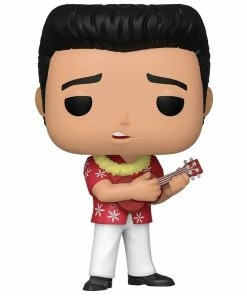 Spastic Pops Funko Pop! Rocks Elvis Presley Set Of 4: Elvis '68 Comeback Special Glitter #188 Elvis '68 Comeback Special #188 Elvis Jailhouse Rock #186 Elvis Blue Hawaii #187 In Stock!