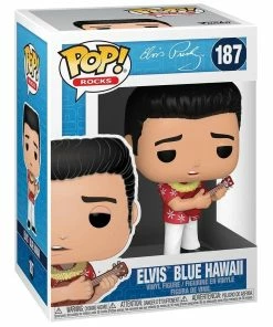 Spastic Pops Funko Pop! Rocks Elvis Presley Set Of 4: Elvis '68 Comeback Special Glitter #188 Elvis '68 Comeback Special #188 Elvis Jailhouse Rock #186 Elvis Blue Hawaii #187 In Stock!