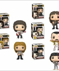 Spastic Pops In Stock! Funko Pop! Rocks Queen Set Of 5: Freddie Mercury #92 Brian May #93 Roger Taylor #94 John Deacon #95 Freddie Mercury (Wembley 1986) #96
