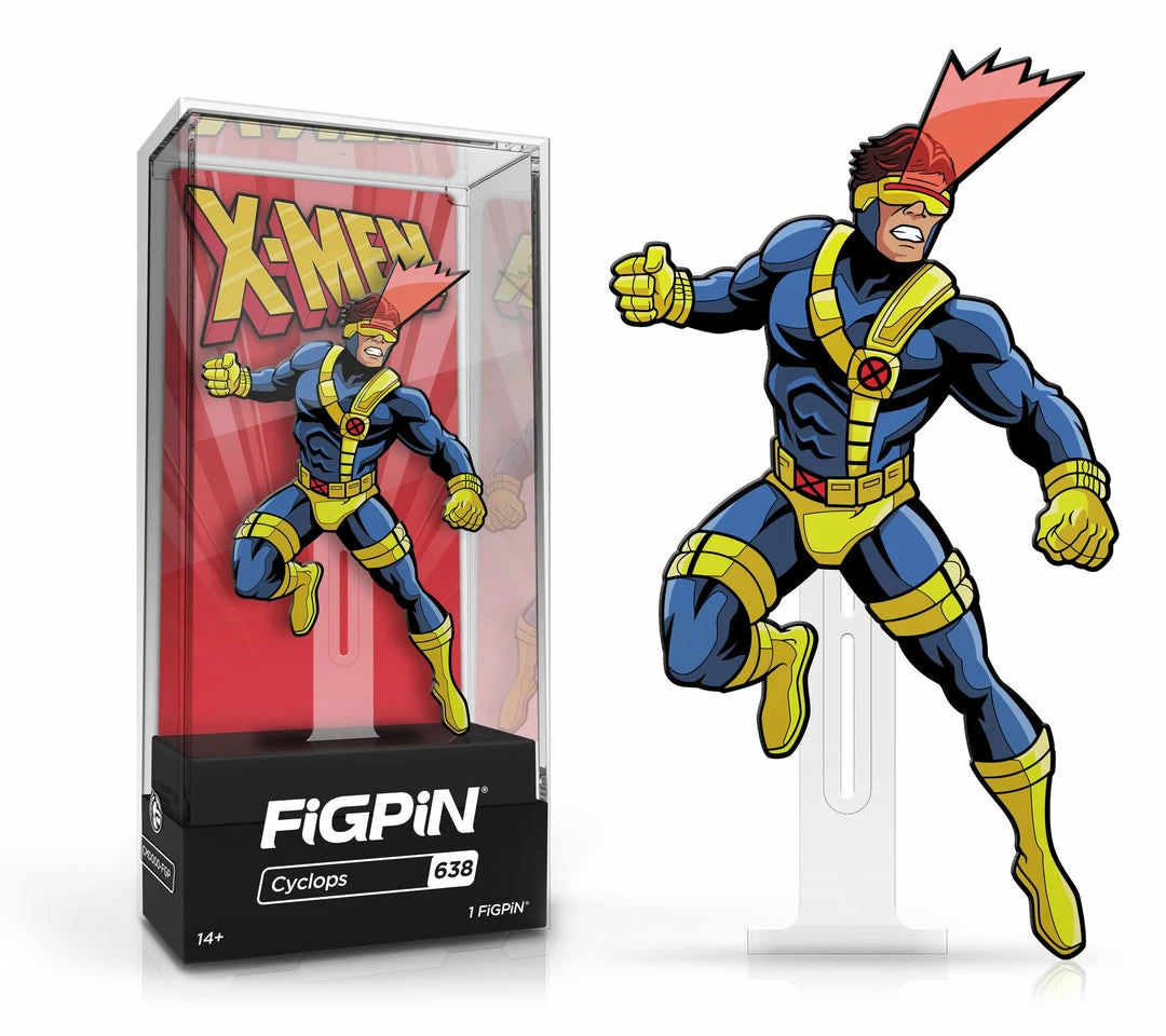 Discount ⭐ Spastic Pops FiGPiN Classic X-MEN: The Animated Series Cyclops #638 ❤️ 3 Spastic Pops FiGPiN Classic X-MEN: The Animated Series Cyclops #638