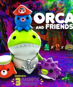 Spastic Pops IN STOCK Spastic Collectibles Exclusive LE199 Blacklight Reactive Orca & Friends [Kaze Studio X Martian Toys]