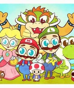 Spastic Pops JELLYKOE: “Mario Bros" 8 X 10 Art Print