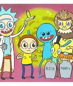 Spastic Pops JELLYKOE: "Rick And Morty" 8 X 10 Limited Edition Print