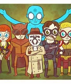 Spastic Pops JELLYKOE: "Watchmen" 8 X 10 Limited Edition Art Print