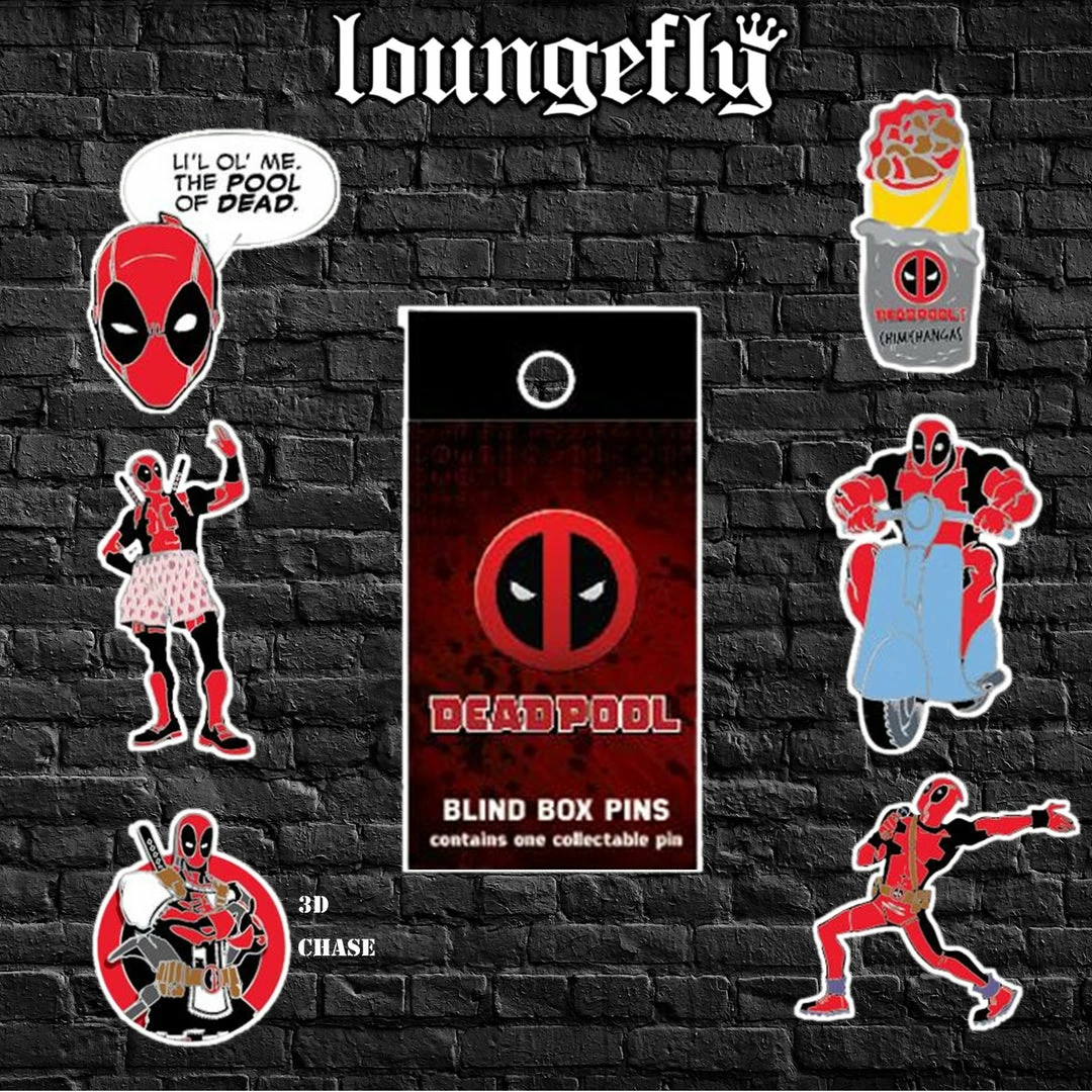 Best deal ⨠Spastic Pops Loungefly Blind Box Enamel Pins: Marvel Deadpool (Buy 12 For A SEALED Case) Marvel! 𧨠3 Spastic Pops Loungefly Blind Box Enamel Pins: Marvel Deadpool (Buy 12 For A SEALED Case) Marvel!