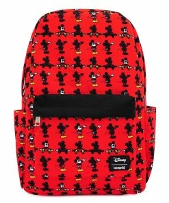 Spastic Pops Designer Brands! LOUNGEFLY: Disney Mickey Mouse Parts Nylon Backpack