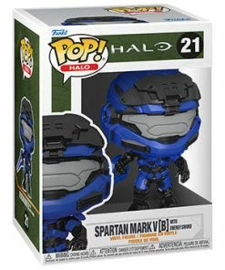 Spastic Pops Games! POP Games: Halo Infinite- Mark V [B] W/Blue E Sword