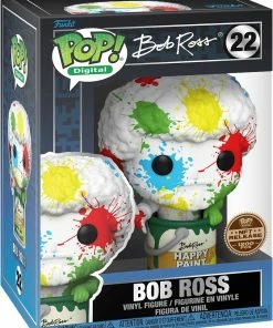 Spastic Pops PREORDER (Arrival Q4 2022) BOB ROSS [Physical Item Only]: Pop! Digital NFT Release LE1200 [Legendary] Bob Ross In Paint Can (Paint Splatter) #22