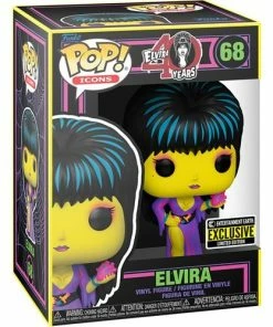 Spastic Pops PREORDER (Arrival Q4 2022) Elvira Black Light Pop! Vinyl Figure - Entertainment Earth Exclusive