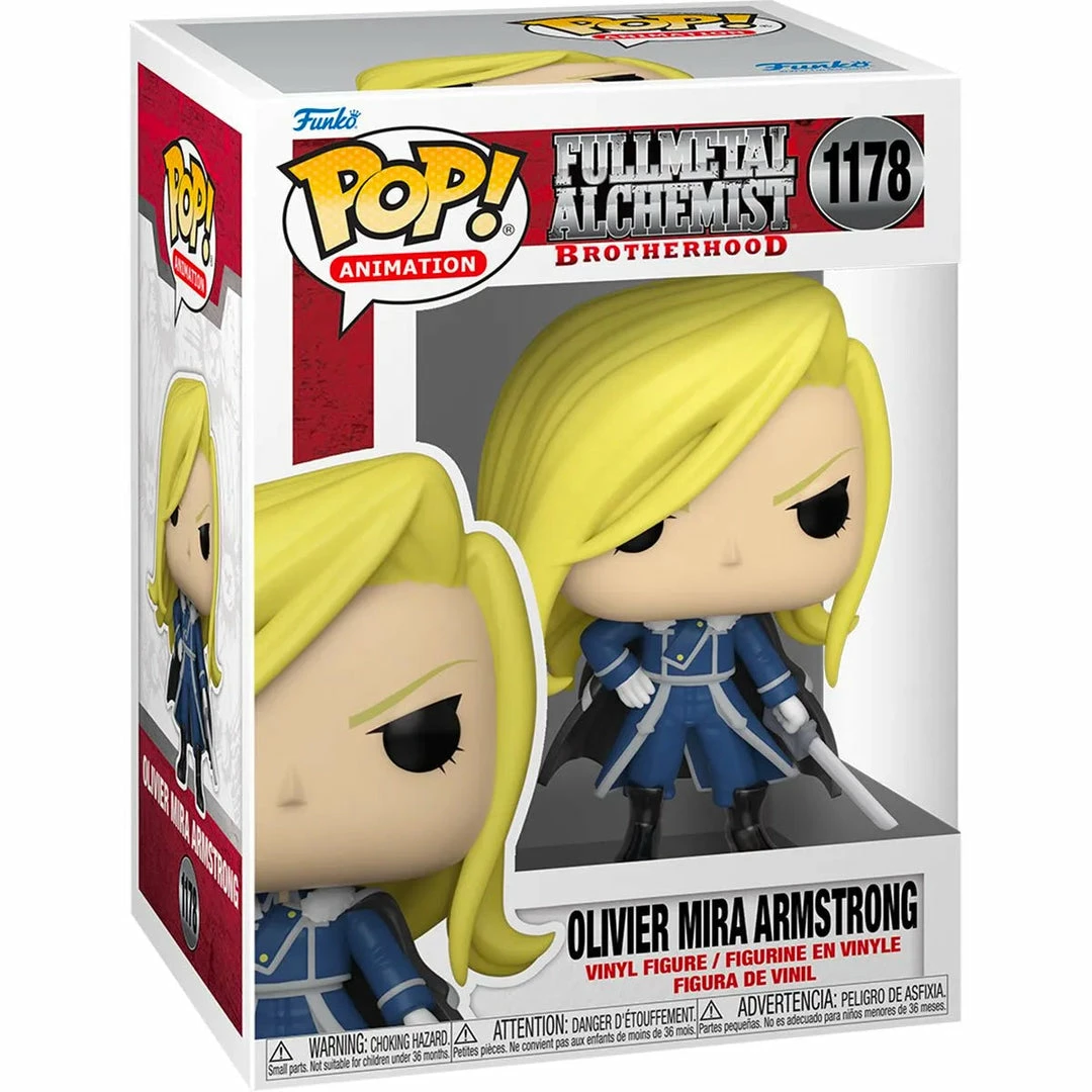 Promo π Spastic Pops Pre-Orders! PREORDER (Arrival Q4 2022) POP! Animation: Fullmetal Alchemist: Brotherhood - Olivier Mira Armstrong W/Sword π 3 Spastic Pops Pre-Orders! PREORDER (Arrival Q4 2022) POP! Animation: Fullmetal Alchemist: Brotherhood - Olivier Mira Armstrong W/Sword