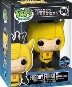 Spastic Pops PREORDER (Arrival Q4 2022) TRANSFORMERS [Physical Item Only]: Pop! Digital NFT Release LE2397 [Royalty] Freddy Funko As Bumble Bee #50