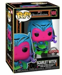 Spastic Pops Pre-Orders! PREORDER (Estimated Arrival Q3 2022) POP! Marvel: WandaVision: Scarlet Witch (Darkhold | Blacklight) (Special Edition Exclusive)