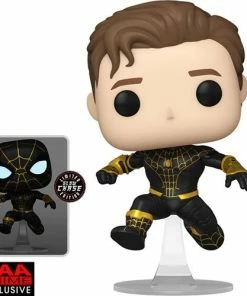 Spastic Pops Pre-Orders! PREORDER (Estimated Arrival Q4 2022) Spider-Man: No Way Home Unmasked Spider-Man Black Suit (Chase & Common Set Of 2) (AAA Anime Exclusive)