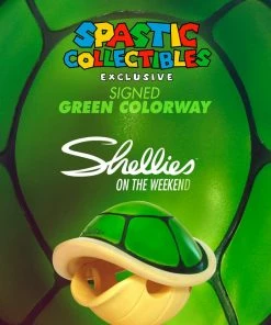 Spastic Pops Designer Brands! PREORDER (Expected Arrival Late MAY 2021) SHELLIES: LE75 Spastic Collectibles Exclusive Autographed Green Colorway [Shellies On The Weekend]