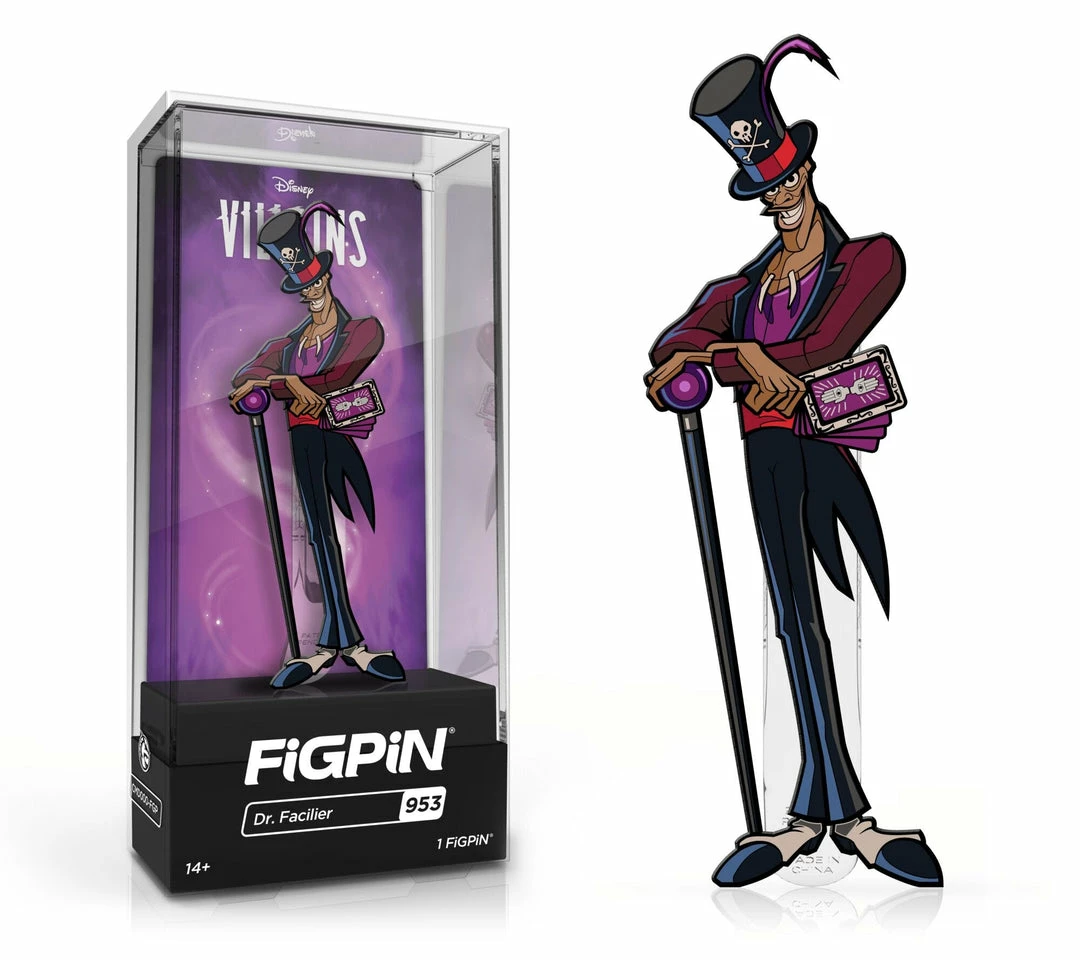 Outlet π Spastic Pops PREORDER (EXPECTED Q4 2022): FiGPiN Classic DISNEY VILLAINS Dr. Facilier (953) 1st Edition - LE1500 π 3 Spastic Pops PREORDER (EXPECTED Q4 2022): FiGPiN Classic DISNEY VILLAINS Dr. Facilier (953) 1st Edition - LE1500