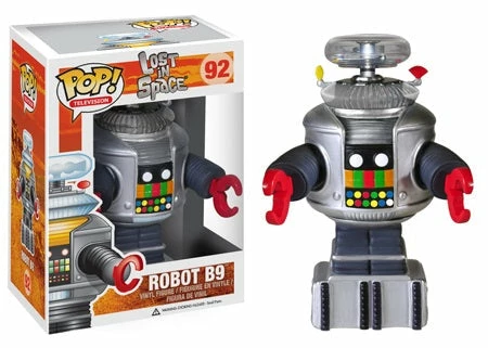 Spastic Pops Robot B-9 Type: Vinyl Art Toys Brand: Funko Series: Pop! Television , Pop! Vinyl Production Status: Standard Reference #: 92 Related Subjects: CBS Network , Lost In Space , Robot B-9