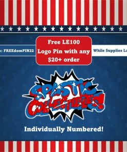 Spastic Pops Spastic Collectibles LE100 "July 4th" Logo Pin Individually Numbered [FREE With Any $20+ Purchase Use Code: FREEdomPIN22]