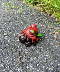 Spastic Pops SUNS OUT BUNS OUT Custom 1 Of 1 Ributt Vinyl Figure: "Bleeding Frog" By Resin Rookie