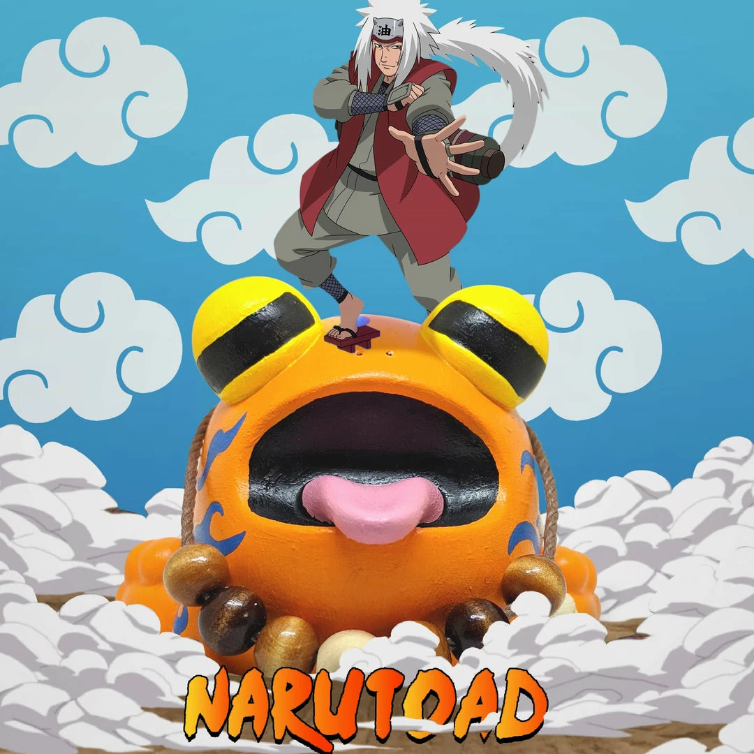 Brand new 😀 Spastic Pops SUNS OUT BUNS OUT Custom 1 Of 1 Ributt Vinyl Figure: “Narutoad” By EL TORO 🛒 4 Spastic Pops SUNS OUT BUNS OUT Custom 1 Of 1 Ributt Vinyl Figure: “Narutoad” By EL TORO