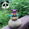 Spastic Pops SUNS OUT BUNS OUT Custom 1 Of 1 Ributt Vinyl Figure: “Rainbow Poison Dart Toad” By Kendra Thomas Designer Brands!