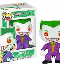 Spastic Pops The Joker Type: Vinyl Art Toys Brand: Funko Series: Pop! Heroes , Pop! Vinyl Production Status: Standard Reference #: 6 Released: 2010 Related Subjects: Batman (Bruce Wayne) , DC , Joker DC Heroes!