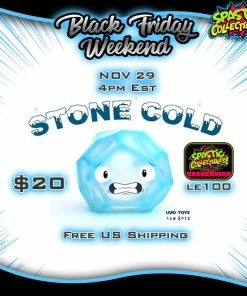 Best deal ❤️ Spastic Pops UVD TOYS: LE100 "Stone Cold" Coal UVD Toys X The Bots Spastic Collectibles Exclusive Designer Brands! 🎉 27 Spastic Pops UVD TOYS: LE100